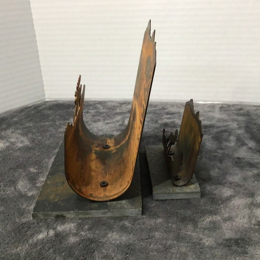 Rustic Metal Moose Letter & Business Card Holder‎ Set Slate Base Cabin Decor - Picture 10 of 14